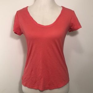 J. Crew Mercantile Light Coral Color Tee Size Small NWT